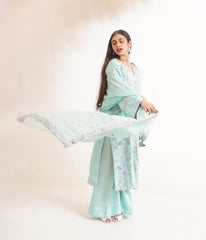 Raw Silk BLUE Handmade