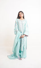 Raw Silk BLUE Handmade