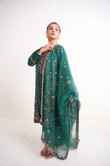 Raw Silk GREEN Handmade